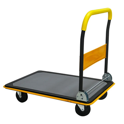 Foldable Flatbed Cart 660 lbs with Swivel Wheels