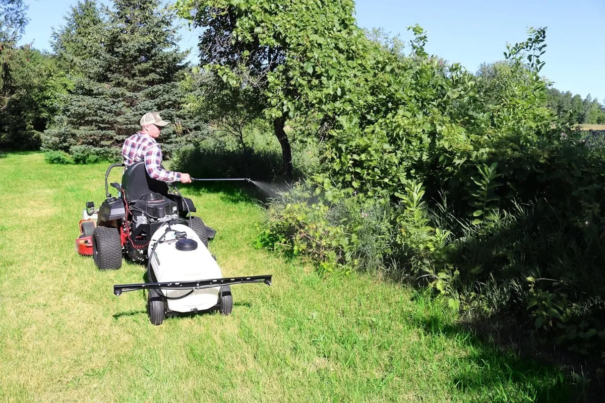 25 Gallon Trailer Broadcast Sprayer - 1.1GPM, 7' Swath