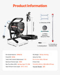 Stand Airless Paint Sprayer, 650W High Efficiency Airless Sprayer, 3000PSI Electric Paint Sprayer Machine Extension Rod