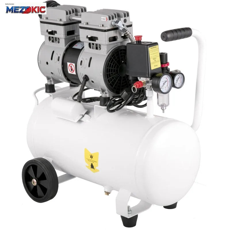 6.6 Gallon Quiet Pancake Air Compressor 115 PSI