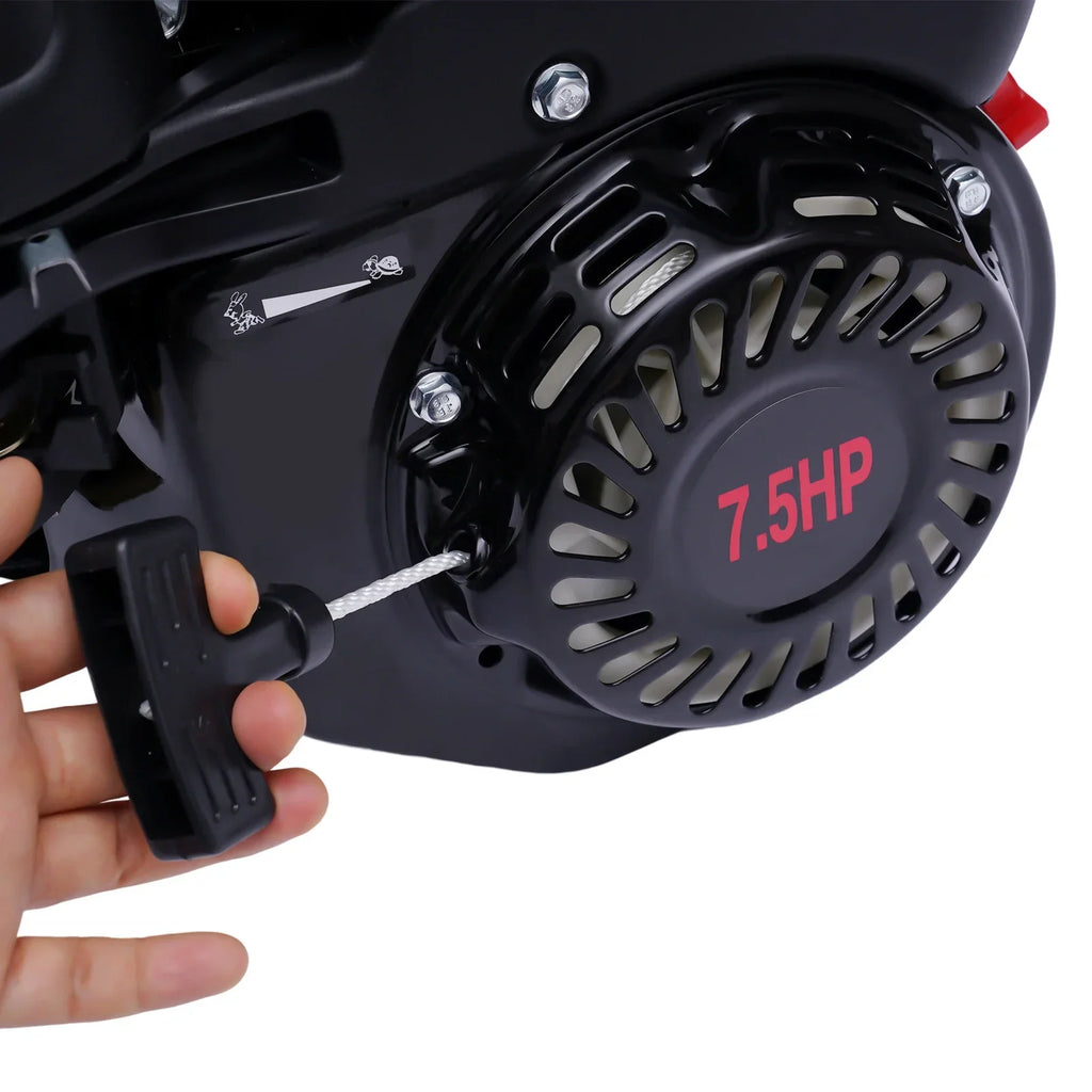7.5hp 4-Stroke Gasoline Engine 212CC Standing Motor Single Cylinder 3600rpm Air Cooling Recoil Starting for Industrial/Kart