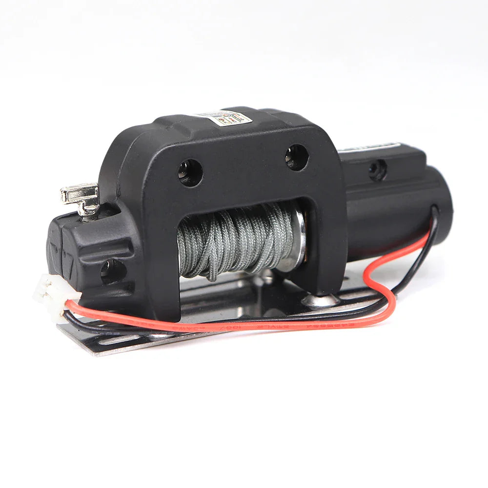 Metal Automatic simulation Simulated Winch for 1/10 1/8 RC Crawler Car Axial SCX10 III 90046 D90 TRX4 TRX-6 D110 90046 Redcat