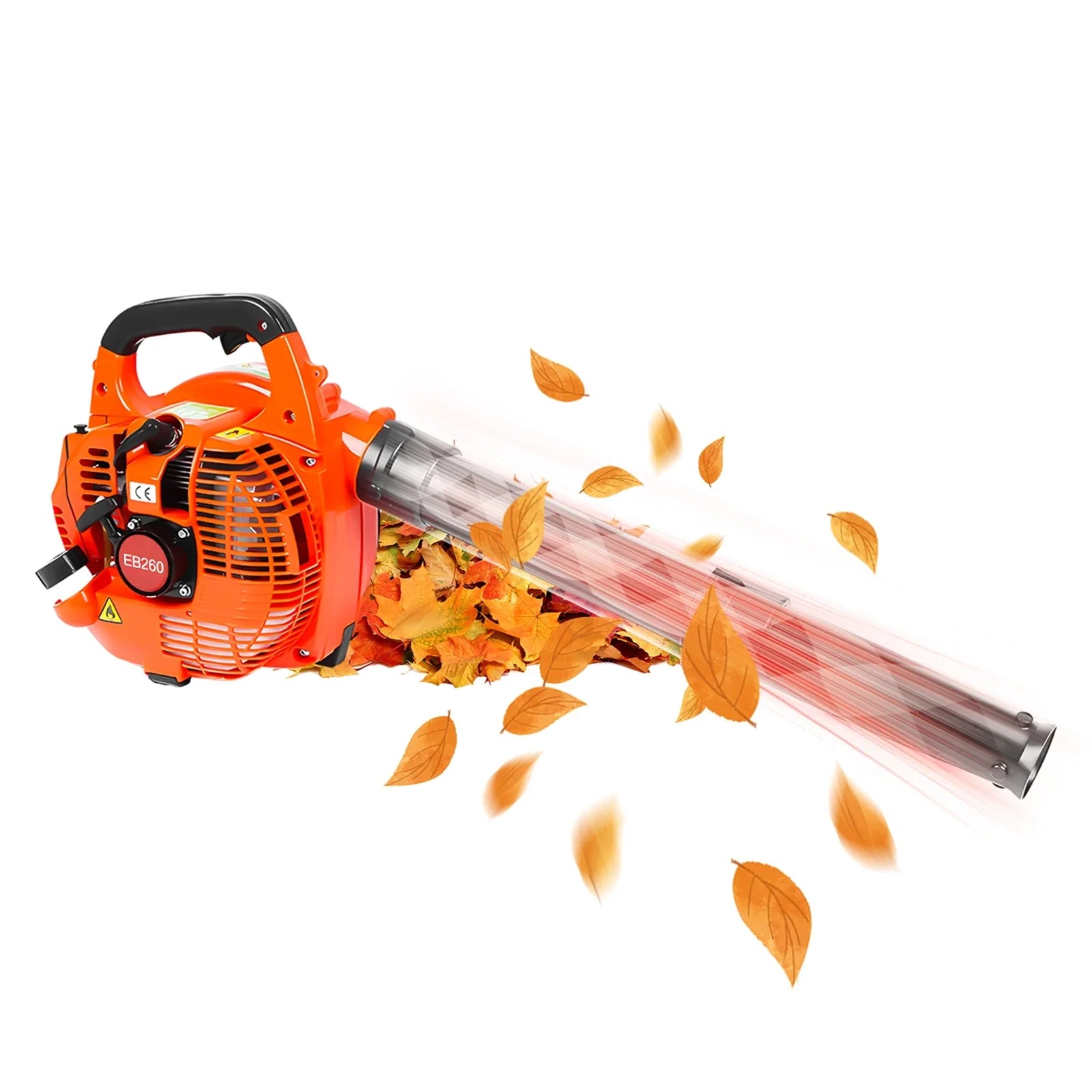 750W Gas Powered Leaf Blower 2Stroke Engine 25.4CC 275.45CFM Air Volume 0.65L Oil Tank Handheld Blower Powerful Wind Snow Blower