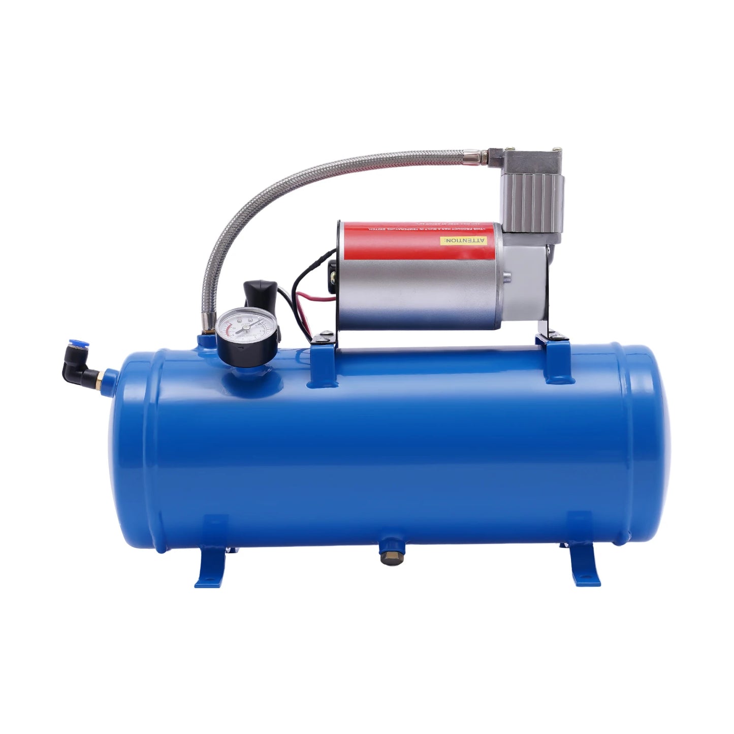 12V 150 PSI Train Horn Air Compressor Kit, 6L Tank