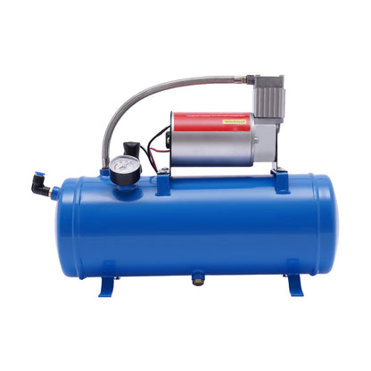 12V 150 PSI Train Horn Air Compressor Kit, 6L Tank