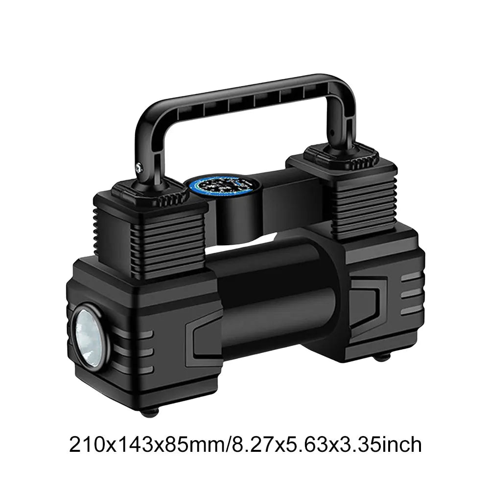 12V Car Tire Inflator with Digital Display & LED