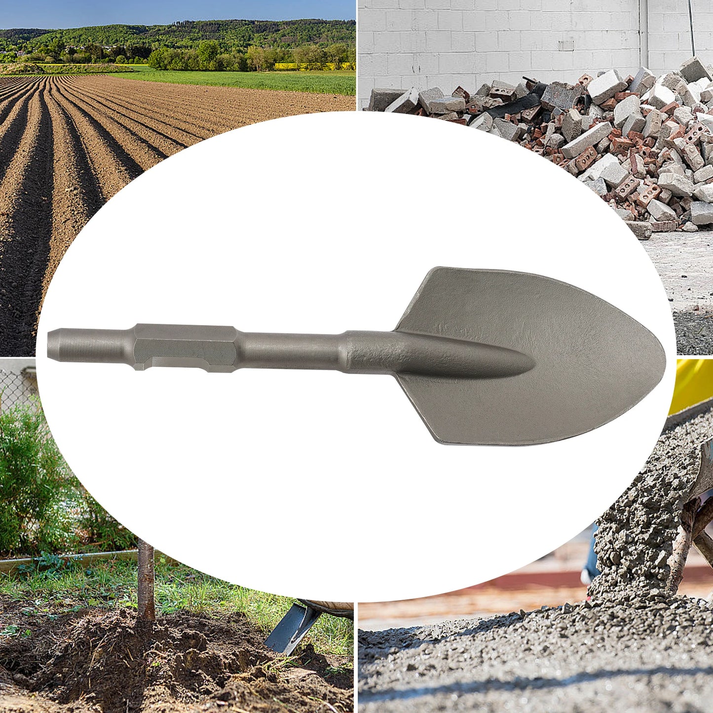 Clay Spade Shovel Chisel Bit for Electric Jack Hammer
