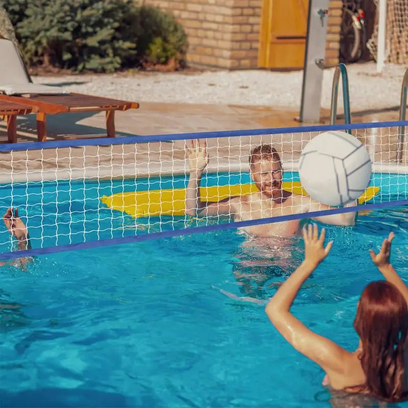 Swimming Pool Volleyball Net 15 X 3FT Nylon Portable Volleyball Net Replacement Accessories Professional Swimming Pool Supplies