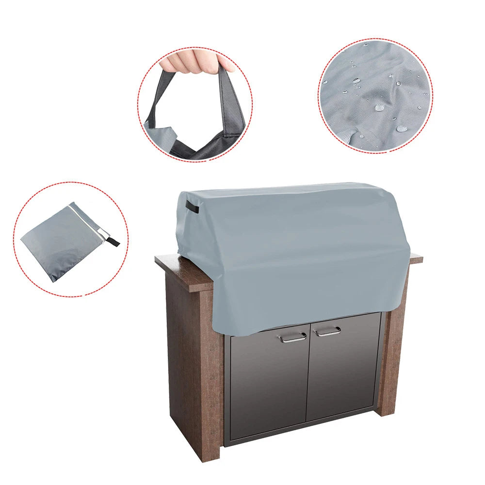 Grill Anti-Dust Cover Waterproof Wood Stove Covers Heavy Duty Protector Cover Use for Outdoor Garden Anti-UV