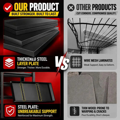4-Tier Garage Storage Shelves 2500 lbs - Heavy Duty