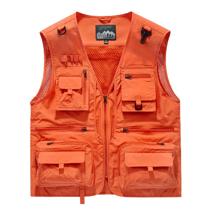 Men's Breathable Multi-Pocket Fishing Vest