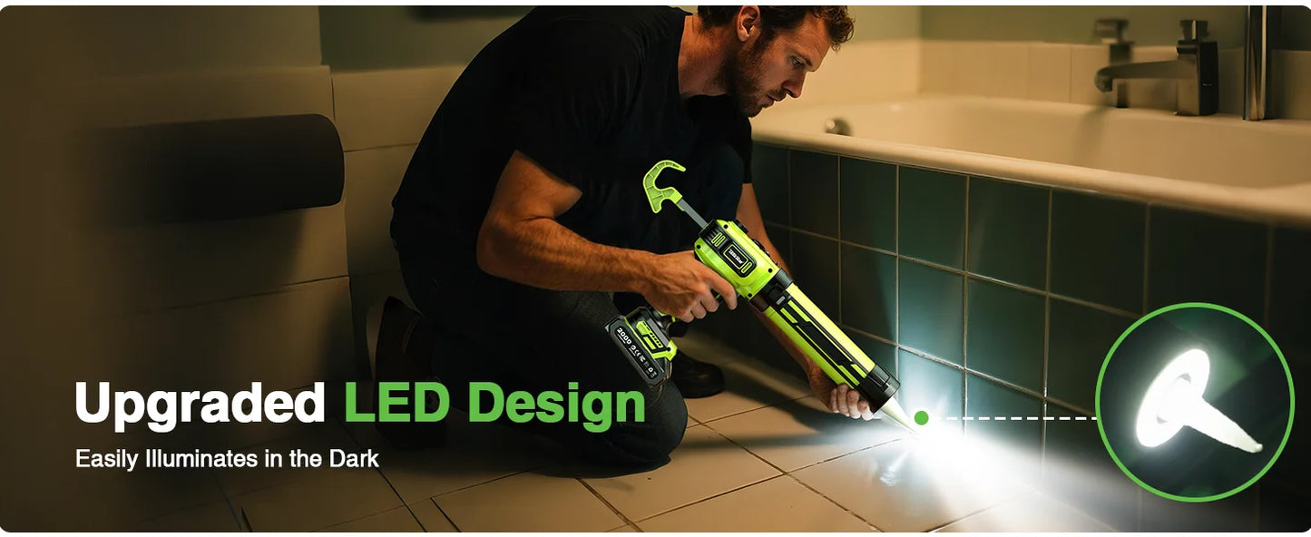 Cordless Electric Caulking Gun for Makita 18V - No Drip