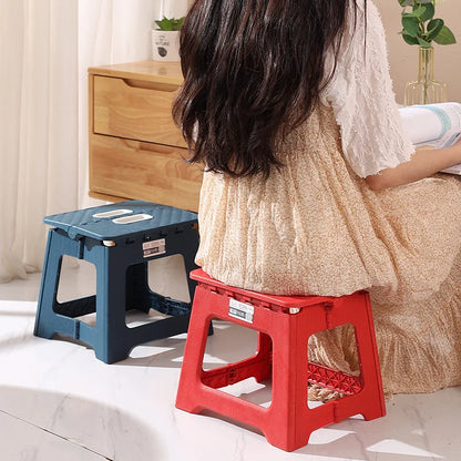 Lightweight Folding Step Stool - Non-Slip Plastic