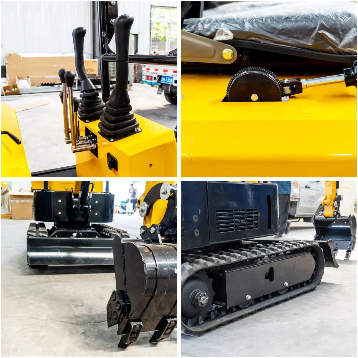Mini Excavator 1ton Hydraulic Crawler Excavator 13.5HP Small Trencher Digger For Farm Garden