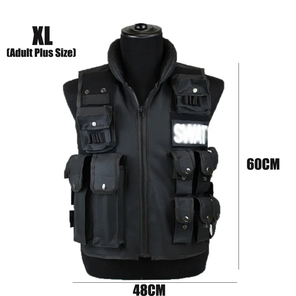 SWAT Multi-Pocket Tactical Vest - CS & Paintball