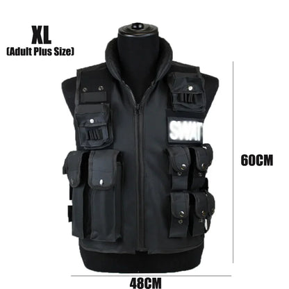 SWAT Multi-Pocket Tactical Vest - CS & Paintball