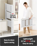 2-3-4 Step Ladder Aluminum Lightweight Folding Step Stool Wide Anti-Slip Pedal 150kg load Household Office Portable Stepladder