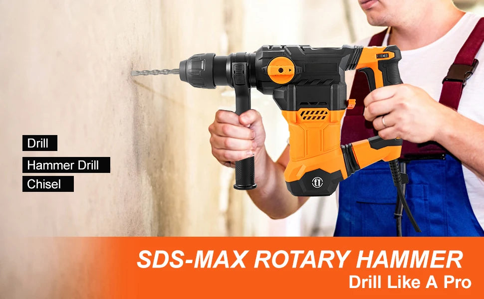 1500W Rotary Hammer Drill 32mm - Demolition & Chipping