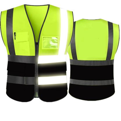 Hi-Vis Safety Vest ANSI Class 2 with 5 Pockets