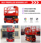 6m 8m 10m 12m 14m Aerial Work Platform Full Automatic Lift Portable Electric Scissor Lifts Table For Indoor Use