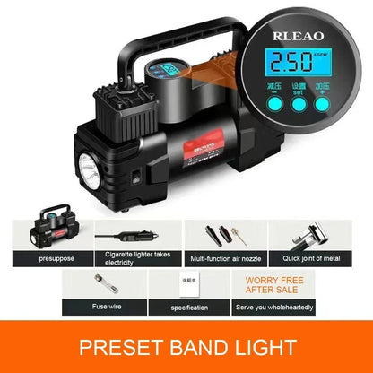 12V 150 PSI Dual Cylinder Tire Inflator Air Compressor