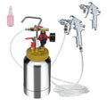 2L/0.5gal Spray Paint Pressure Pot Tank Lightweight Air Paint Pressure Pot 1.8mm Nozzle Spray Paint Gun 3m Hoses