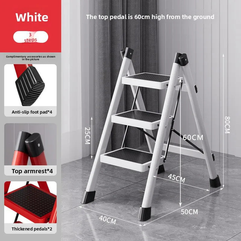 Herringbone ladder Household ladder Folding telescopic multifunctional indoor stairs Thickened climbing ladder Escalator