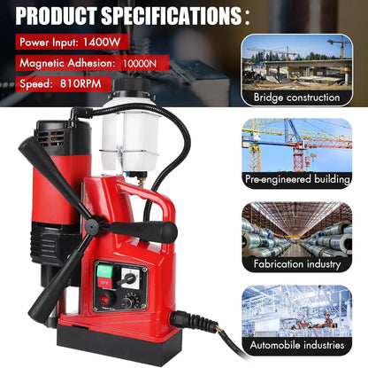 1400W Magnetic Drill Press 2" - Industrial Mag Drill