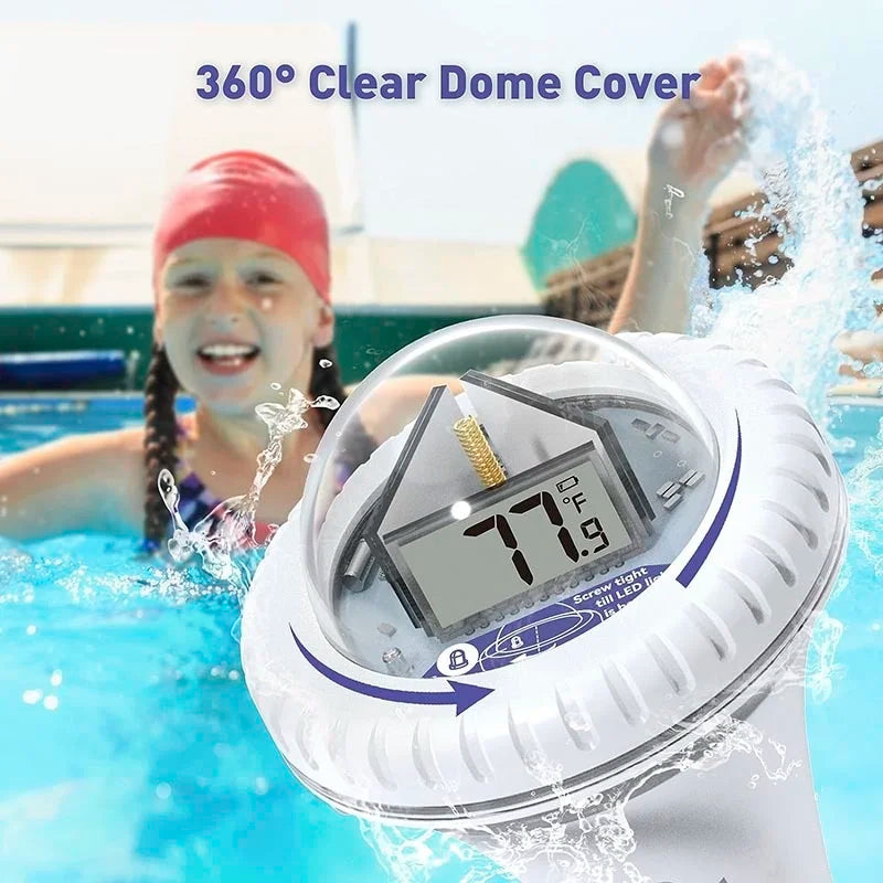 Pool Thermometer Wireless, Digital Pool Thermometer Floating With Remote Temperature Receiver