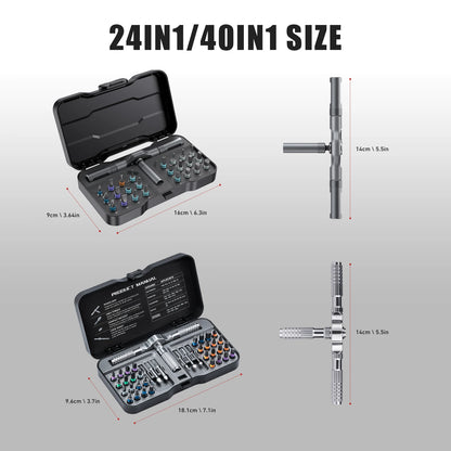 66-in-1 Ratchet Screwdriver Set with Magnetic Bits