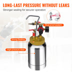 2L/0.5gal Spray Paint Pressure Pot Tank Lightweight Air Paint Pressure Pot 1.8mm Nozzle Spray Paint Gun 3m Hoses
