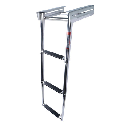 3-Step Telescoping Boat Boarding Ladder, Stainless Steel