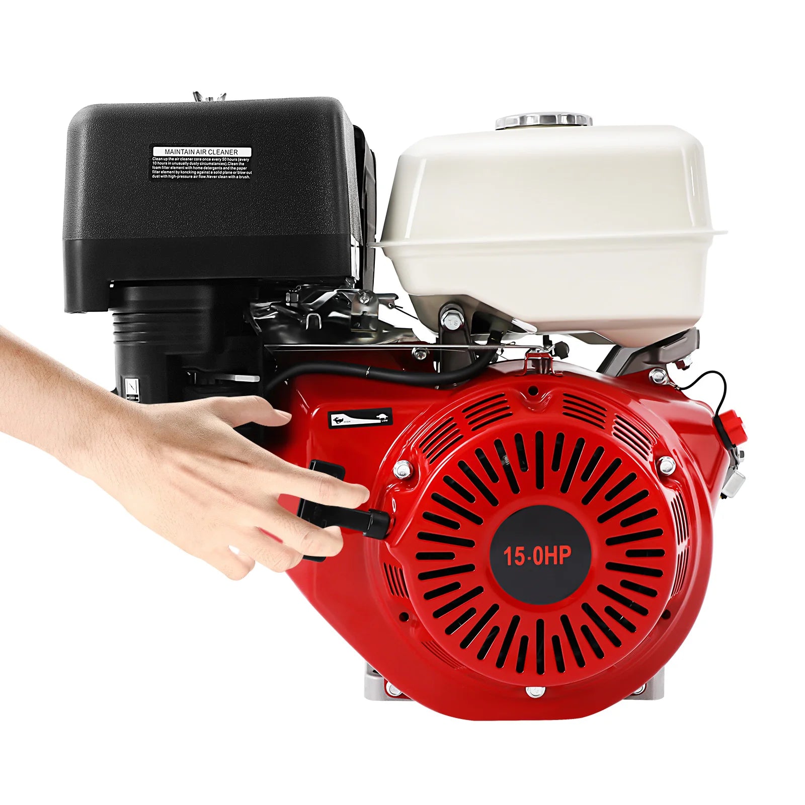 9700w 15HP Gasoline Engine 4 Stroke Aluminum Alloy Iron Material Engine 420cc High-Power Garden Tool Gas Motor for Farm
