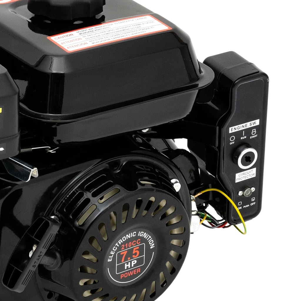 4 Strokes 212cc 7.5HP Gas Engine with Electric Start Upgrade Version For Go Kart Pressure Washers Log Splitters