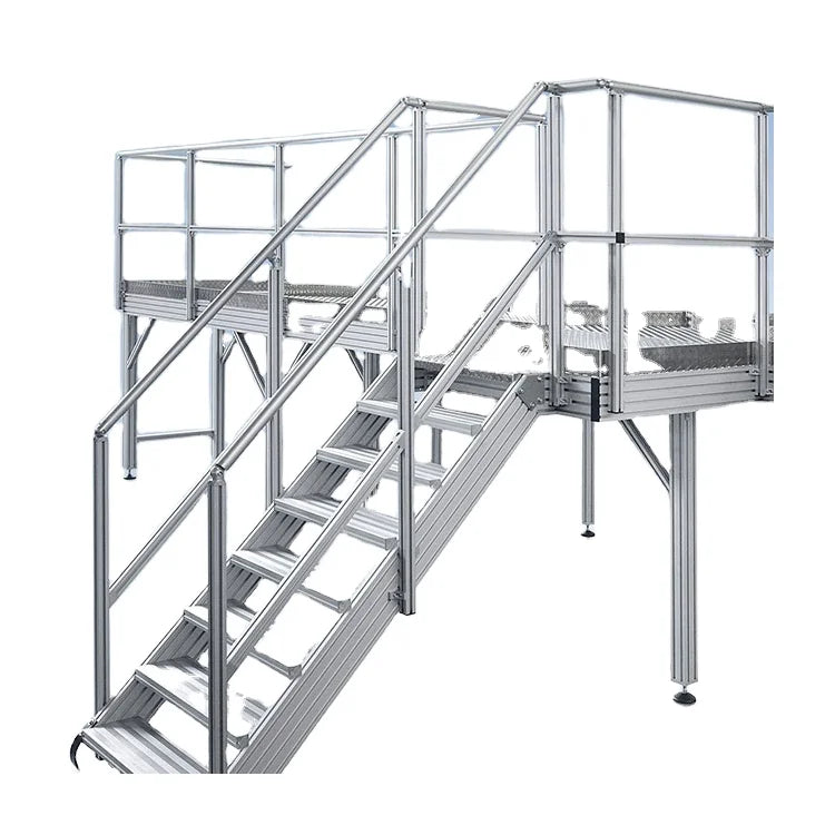 Industrial Machine Step Walkway Assembly Folding Ladders Stairs Platform 3 Step Aluminium Ladder For Sale