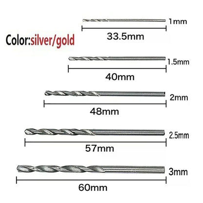 Titanium Coated HSS Drill Bit Set (50/100 Pcs)