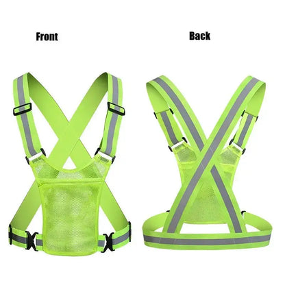 Adjustable Elastic Hi-Vis Reflective Vest