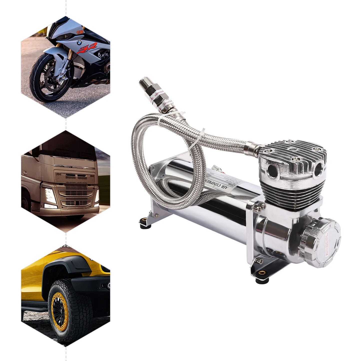 12V Air Suspension Compressor Kit 200 PSI, 50 L/Min
