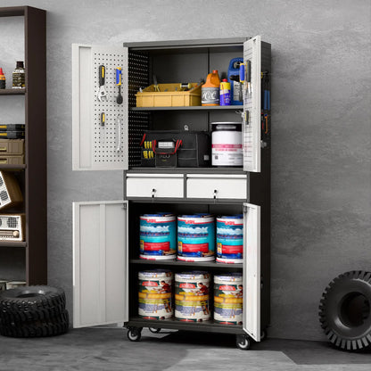 Metal Garage Storage Cabinet with Locking Shelves
