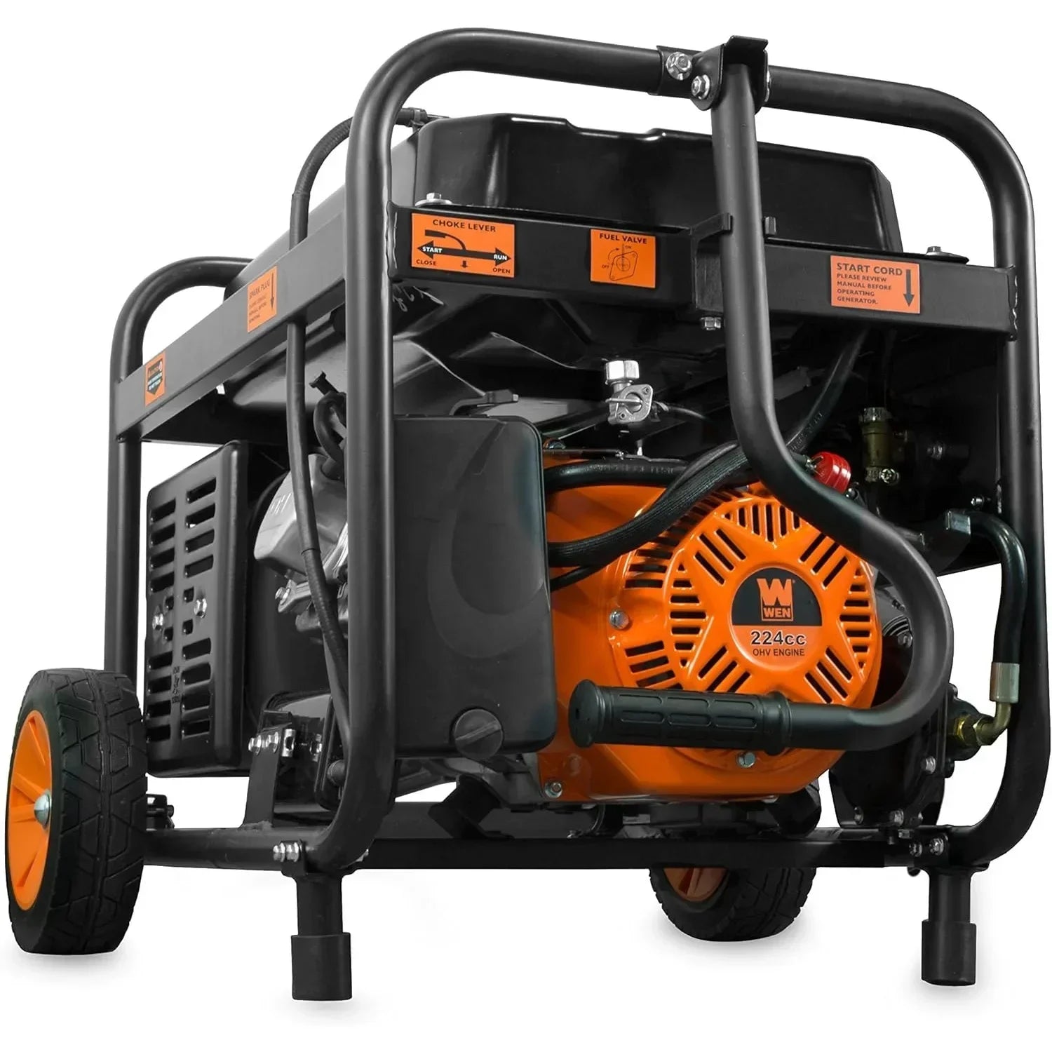 Dual Fuel 120V/240V Portable Generator w/ Electric Start Transfer Switch Ready, 4750-Watt, CARB Compliant