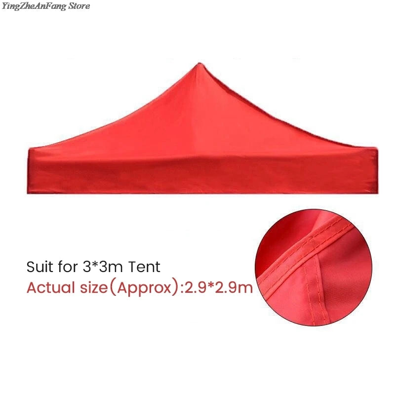 3X3M/2X2M Canopy Top Cover Replacement Four-Corner Tent Cloth Foldable Rainproof Patio Pavilion Replace Gazebo Canopy Top Cover