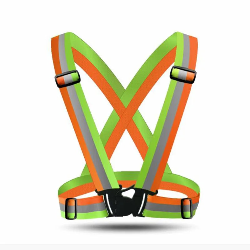 Adjustable Elastic Hi-Vis Reflective Vest