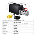 Hydraulic Pump 4-20 Quart Dump Trailer Pump Single Acting Dump Trailer Pump DC 12V Hydraulic Power Unit for Car Lifting