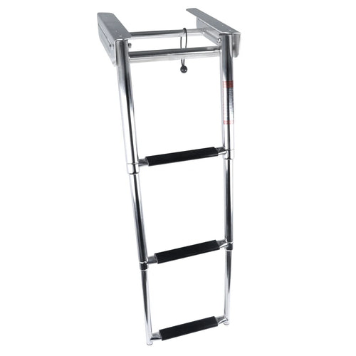 3-Step Telescoping Boat Boarding Ladder, Stainless Steel