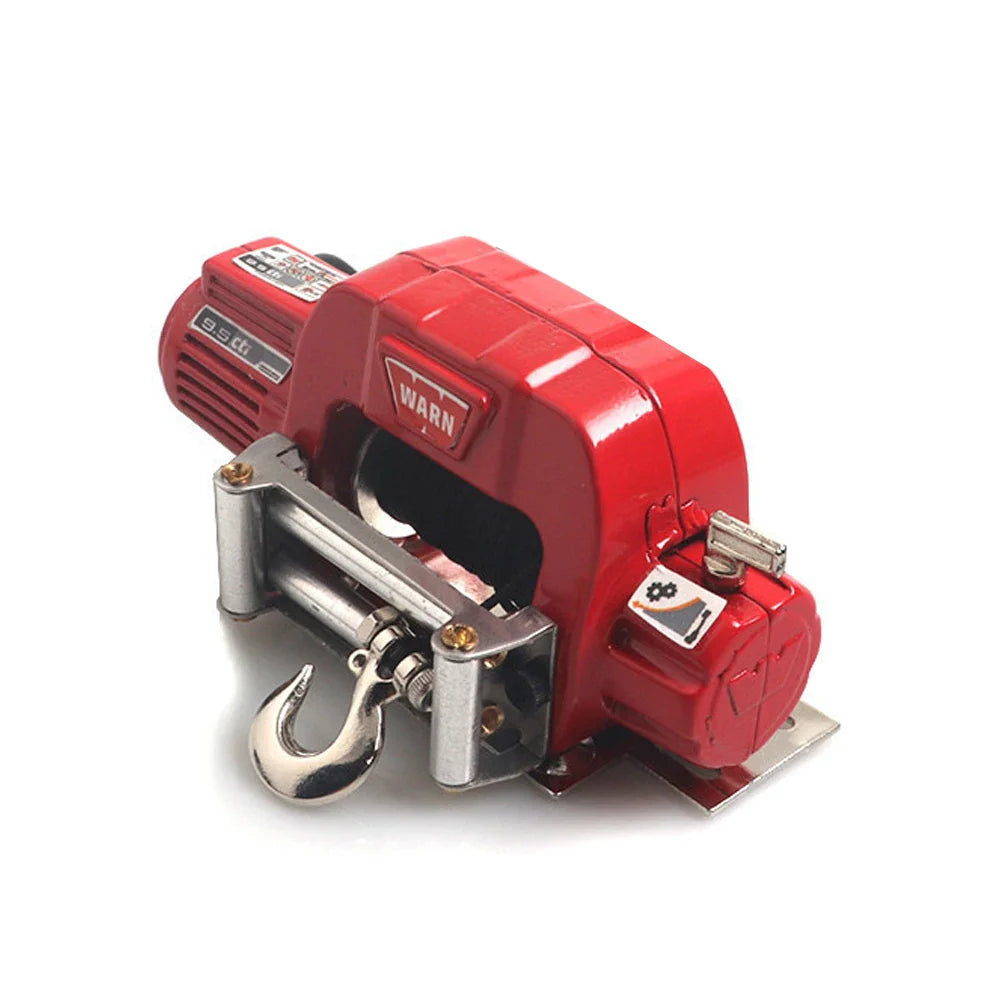 Metal Automatic simulation Simulated Winch for 1/10 1/8 RC Crawler Car Axial SCX10 III 90046 D90 TRX4 TRX-6 D110 90046 Redcat