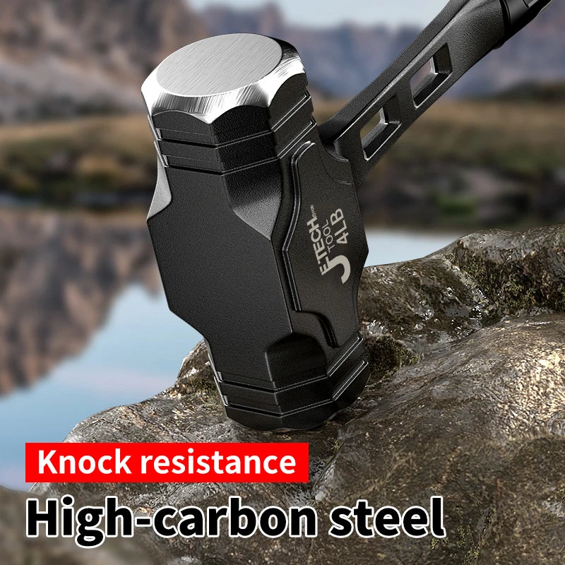 High Carbon Steel Octagonal Hammer Construction Site Professional Bush Hammer Anti-slip Handle Industrial Grade Hand Tools