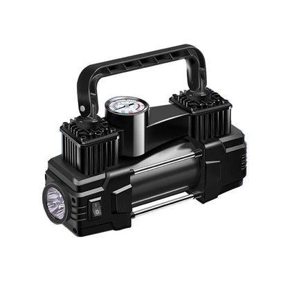 Mini 12V Car Air Compressor 150 PSI Dual Cylinder