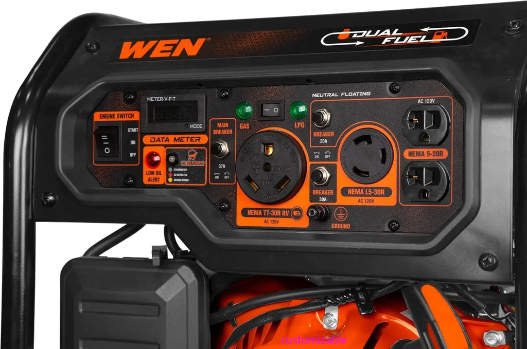 5600-Watt Dual Fuel Portable Generator with Wheel Kit, Electric Start, and Carbon Monoxide Monitoring (DF5600X)