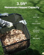 Push Lawn Sweeper,21-inch Leaf & Grass Collector,Strong Rubber Wheels & Heavy Duty Thickened Steel Durable to Use