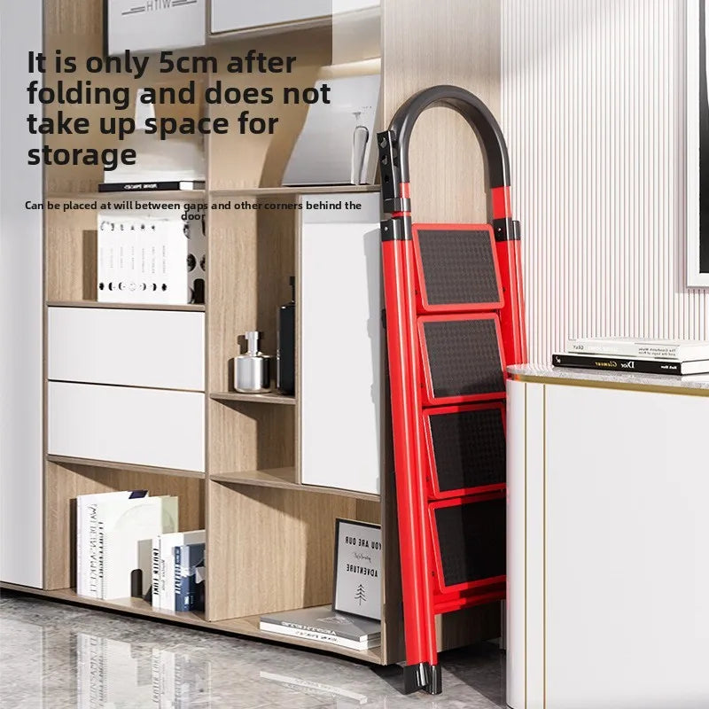 Herringbone ladder Household ladder Folding telescopic multifunctional indoor stairs Thickened climbing ladder Escalator